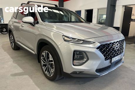 Silver 2020 Hyundai Santa FE Wagon Highlander Crdi BLK-BGE (awd)