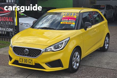 Yellow 2020 MG MG3 Hatchback Core
