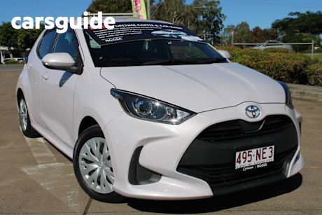 Pink 2021 Toyota Yaris Hatchback Ascent Sport