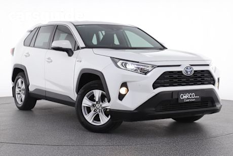 White 2021 Toyota RAV4 Wagon GX (awd) Hybrid