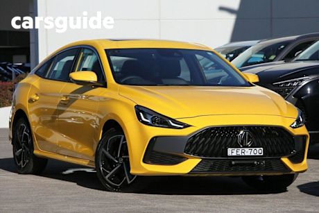 Yellow 2023 MG MG5 Sedan Essence