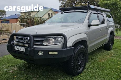 Brown 2012 Volkswagen Amarok Dual Cab Utility TDI400 Highline (4X4)