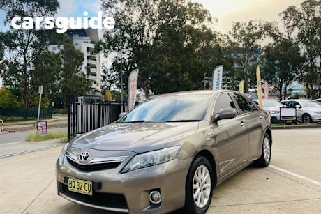 Brown 2010 Toyota Camry Sedan HYBRID AHV40R