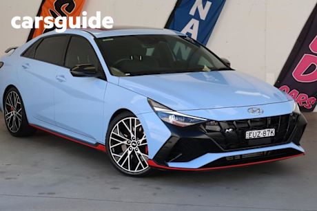 Blue 2022 Hyundai I30 Sedan N Premium With Sunroof