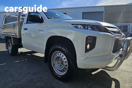 White 2020 Mitsubishi Triton Cab Chassis GLX (4X4)