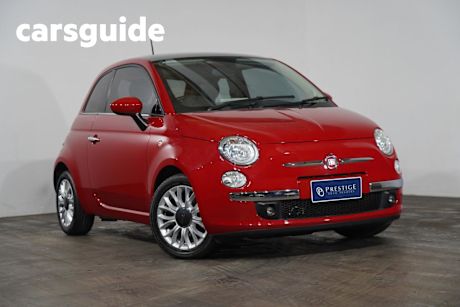 Red 2015 Fiat 500 Hatchback Lounge