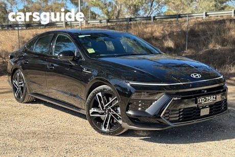 Black 2024 Hyundai Sonata Sedan N Line