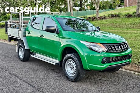 Green 2016 Mitsubishi Triton Dual Cab Utility GLX