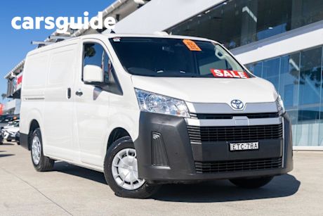 White 2022 Toyota Hiace Van LWB (panel Option)