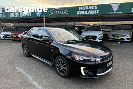 Black 2017 Mitsubishi Lancer Sedan ES Sport