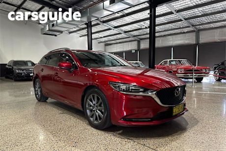 Red 2021 Mazda 6 Wagon Sport