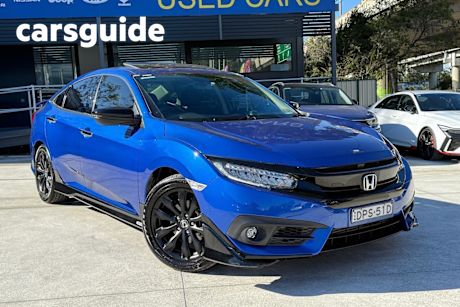 Blue 2017 Honda Civic Sedan RS