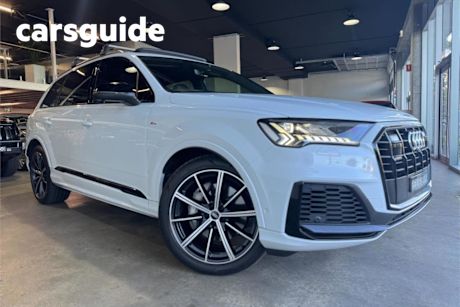 White 2020 Audi Q7 Wagon 50 TDI Quattro S Line Mhev