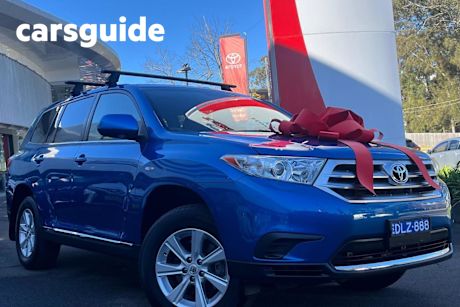 Blue 2013 Toyota Kluger Wagon KX-R (fwd) 7 Seat