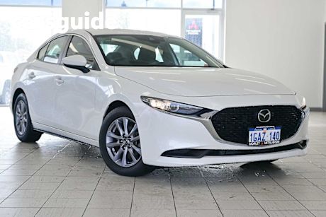 White 2020 Mazda 3 Sedan G20 Pure
