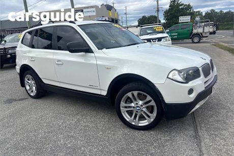 White 2009 BMW X3 Wagon Xdrive 20D Lifestyle