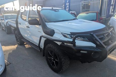 White 2019 Mitsubishi Triton Double Cab Chassis GLX Adas (4X4)