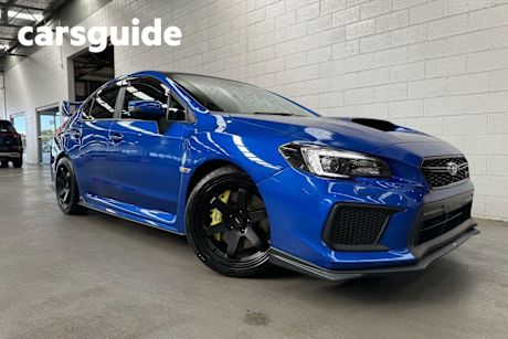 Blue 2018 Subaru WRX Sedan STI Premium
