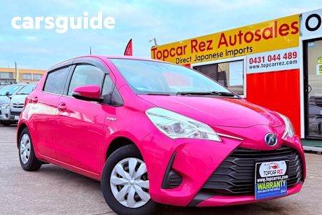 Pink 2018 Toyota Vitz Hatch