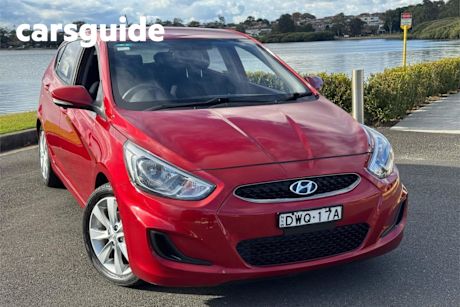 Red 2018 Hyundai Accent Hatchback Sport