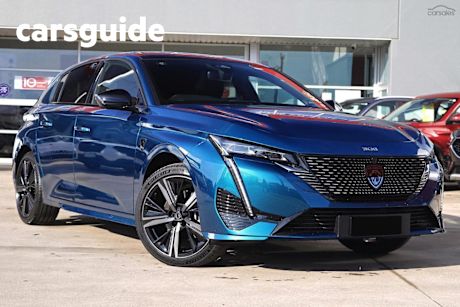 Blue 2025 Peugeot 308 Hatchback GT Hybrid