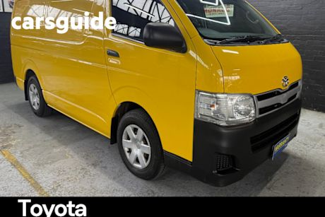 Yellow 2013 Toyota Hiace Van LWB