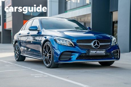 Blue 2021 Mercedes-Benz C200 Sedan