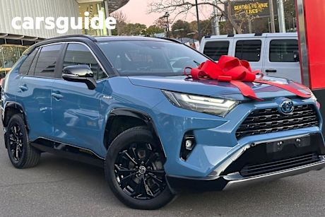 Blue 2022 Toyota RAV4 Wagon XSE (awd) Hybrid