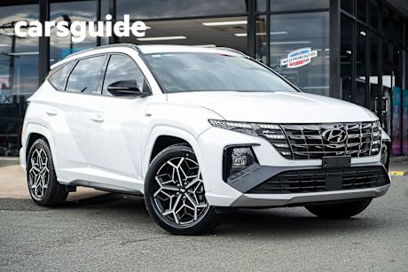 White 2021 Hyundai Tucson Wagon Elite N Line (fwd)