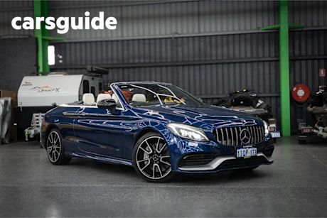 Blue 2017 Mercedes-Benz C43 Cabriolet