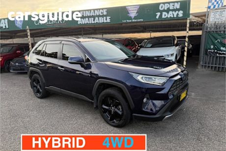 Blue 2021 Toyota RAV4 Wagon Cruiser (awd) Hybrid