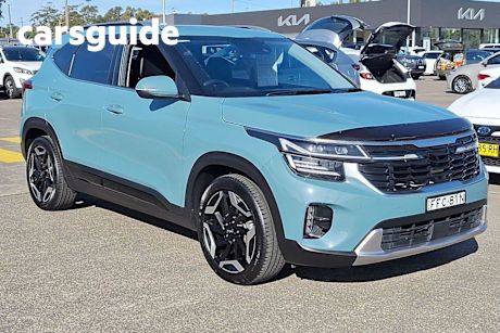 Blue 2023 Kia Seltos Wagon GT-Line (awd) (sunroof)