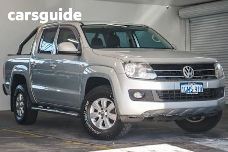 Silver 2014 Volkswagen Amarok Ute Tray TDI420 TRENDLINE (4x4) 2H MY14