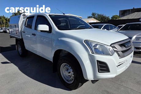 White 2019 Isuzu D-MAX Crew Cab Chassis SX HI-Ride (4X2)