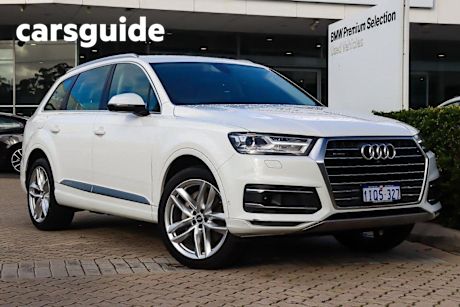 White 2019 Audi Q7 Wagon 50 TDI Quattro