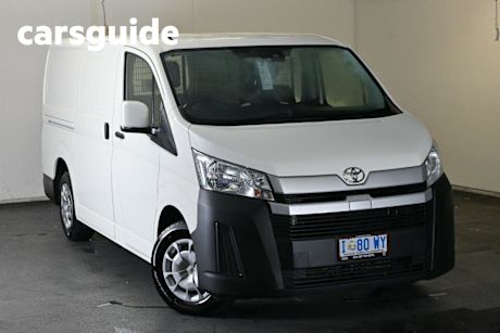 White 2019 Toyota Hiace Van LWB Exterior Pack