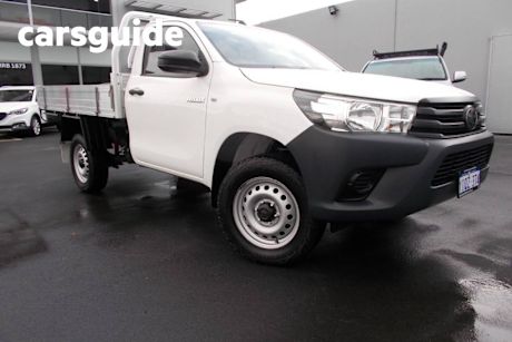 White 2019 Toyota Hilux Cab Chassis Workmate HI-Rider
