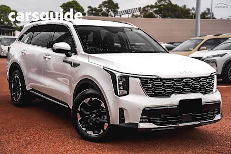 White 2025 Kia Sorento Wagon Sport 7 Seat
