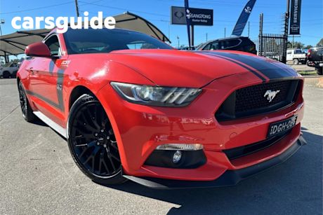 Orange 2015 Ford Mustang Coupe Fastback GT 5.0 V8