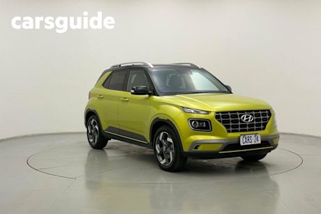 Yellow 2020 Hyundai Venue Wagon Elite (black Interior)