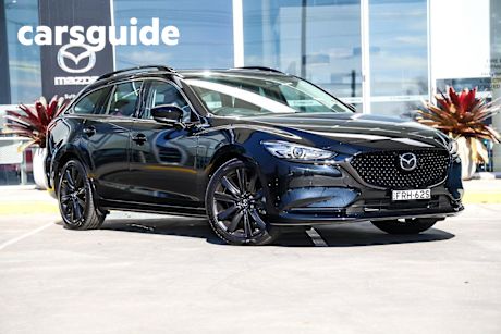 Black 2024 Mazda 6 Wagon G35 GT SP