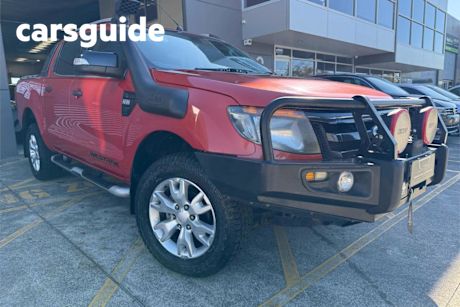Orange 2014 Ford Ranger Crew Cab Utility Wildtrak 3.2 (4X4)