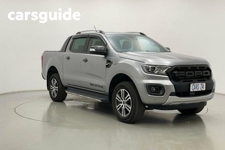 Grey 2021 Ford Ranger Double Cab Pick Up Wildtrak 2.0 (4X4)