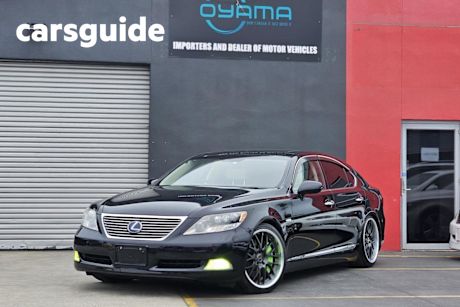 Black 2007 Lexus LS600H Sedan