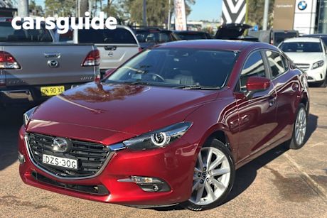 Red 2018 Mazda 3 Sedan SP25 GT