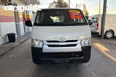 White 2017 Toyota Hiace Van LWB