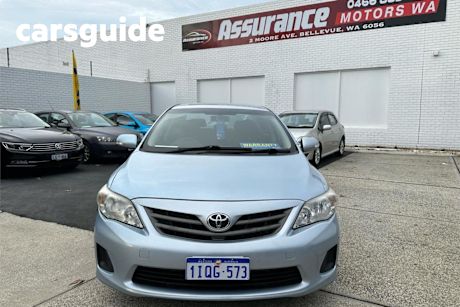 Blue 2011 Toyota Corolla Sedan Ascent