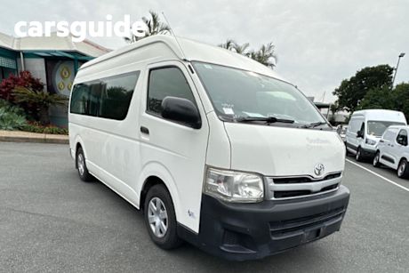 White 2013 Toyota Hiace Bus Commuter