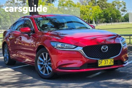 Red 2022 Mazda 6 Sedan Sport