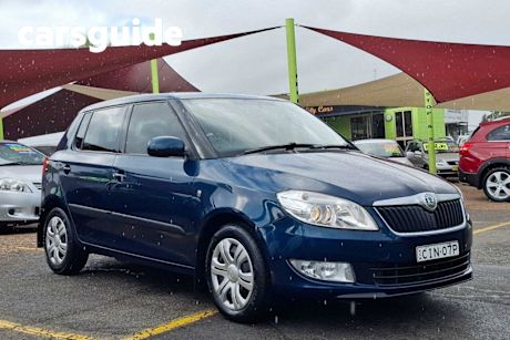 Blue 2011 Skoda Fabia Hatchback 77 TSI